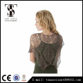 Sparking lace leaf shawl high quality fashion style for lady acrylic scarf